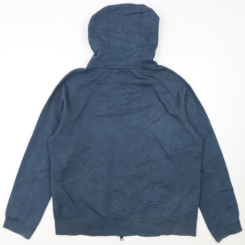 Nike Men's Blue Full Zip Hoodie L Regular Fit Lightweight Jacket