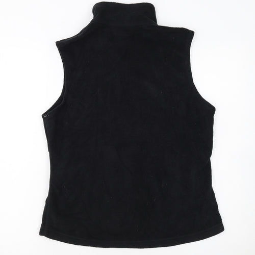 Columbia Women's Black Fleece Zip Waistcoat Gilet M Regular