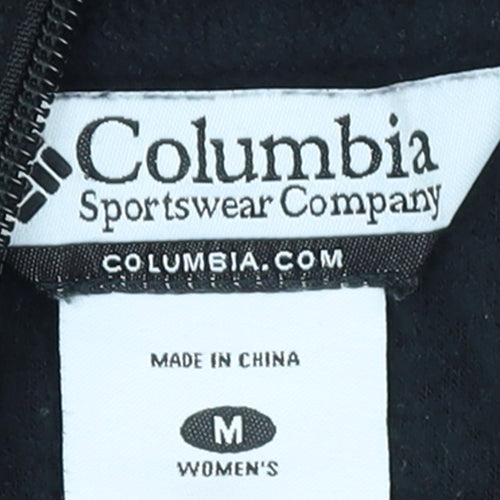 Columbia Women's Black Fleece Zip Waistcoat Gilet M Regular