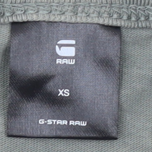 G-Star RAW Women's Green Camouflage T-Shirt XS Short Sleeve