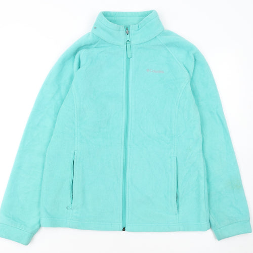 Columbia Girls Blue Fleece Full Zip Jacket XL Lightweight Outdoor