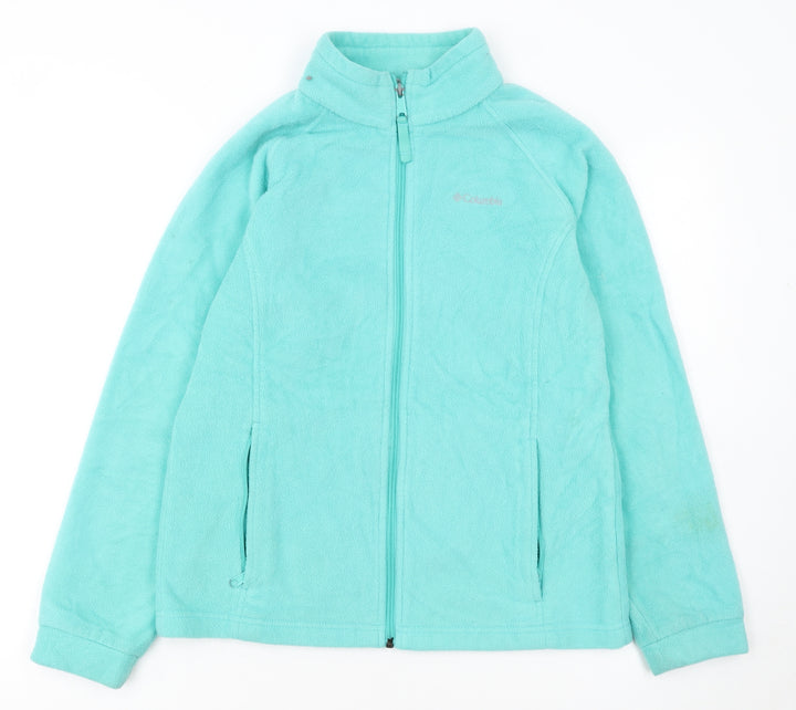Columbia Girls Blue Fleece Full Zip Jacket XL Lightweight Outdoor