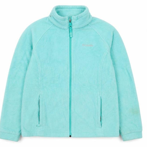 Columbia Girls Blue Fleece Full Zip Jacket XL Lightweight Outdoor