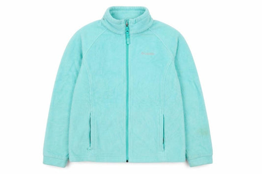 Columbia Girls Blue Fleece Full Zip Jacket XL Lightweight Outdoor
