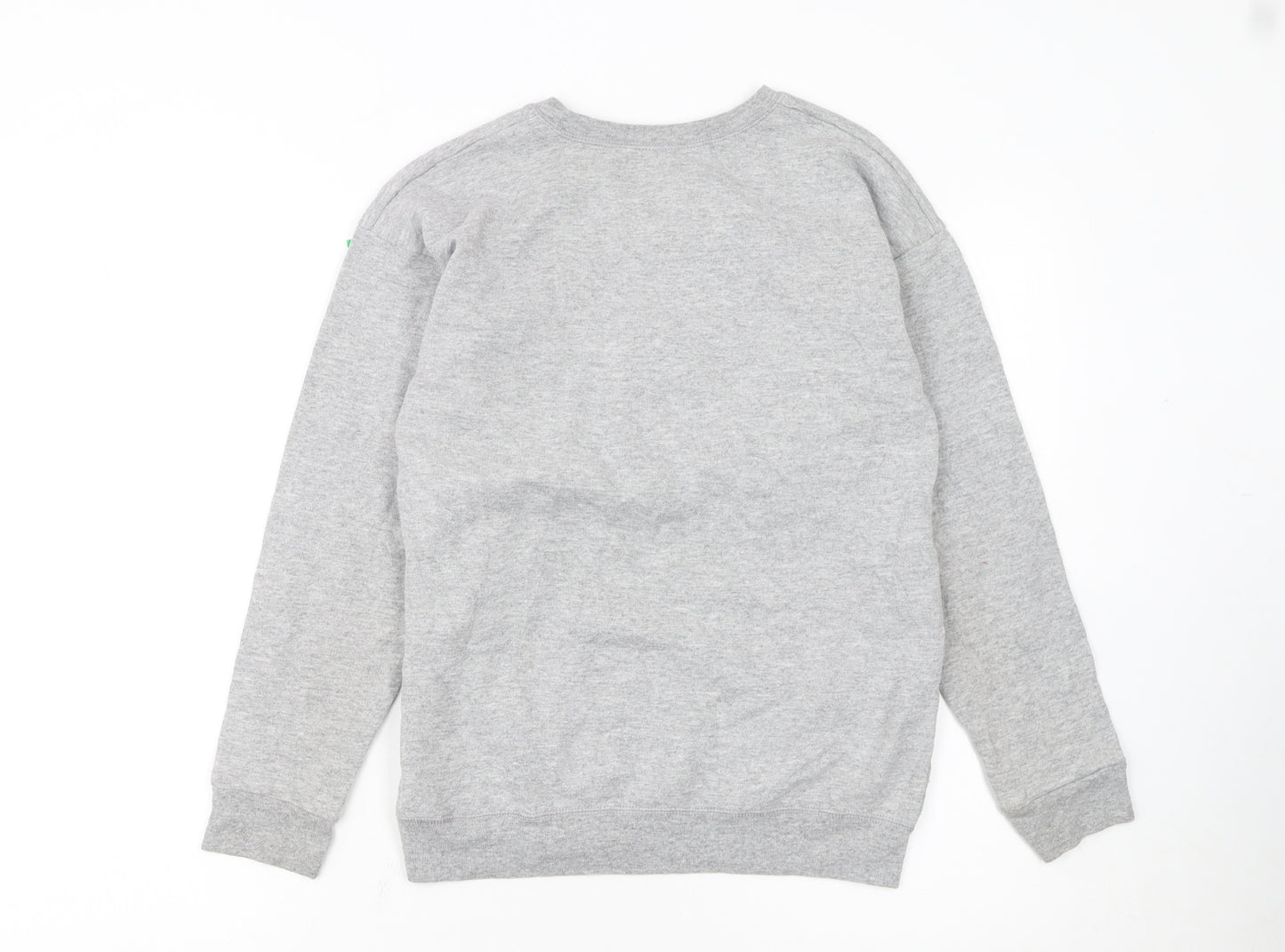 Hanes Unisex Kids Grey Lakers Pullover Sweatshirt L Fleece Sports Style