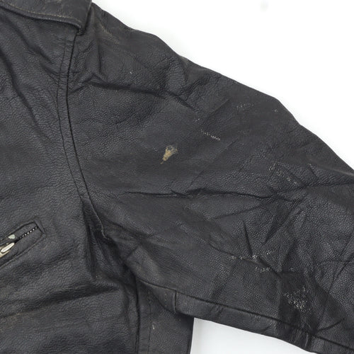 Velocity Women’s Black Genuine Leather Biker Jacket XXL