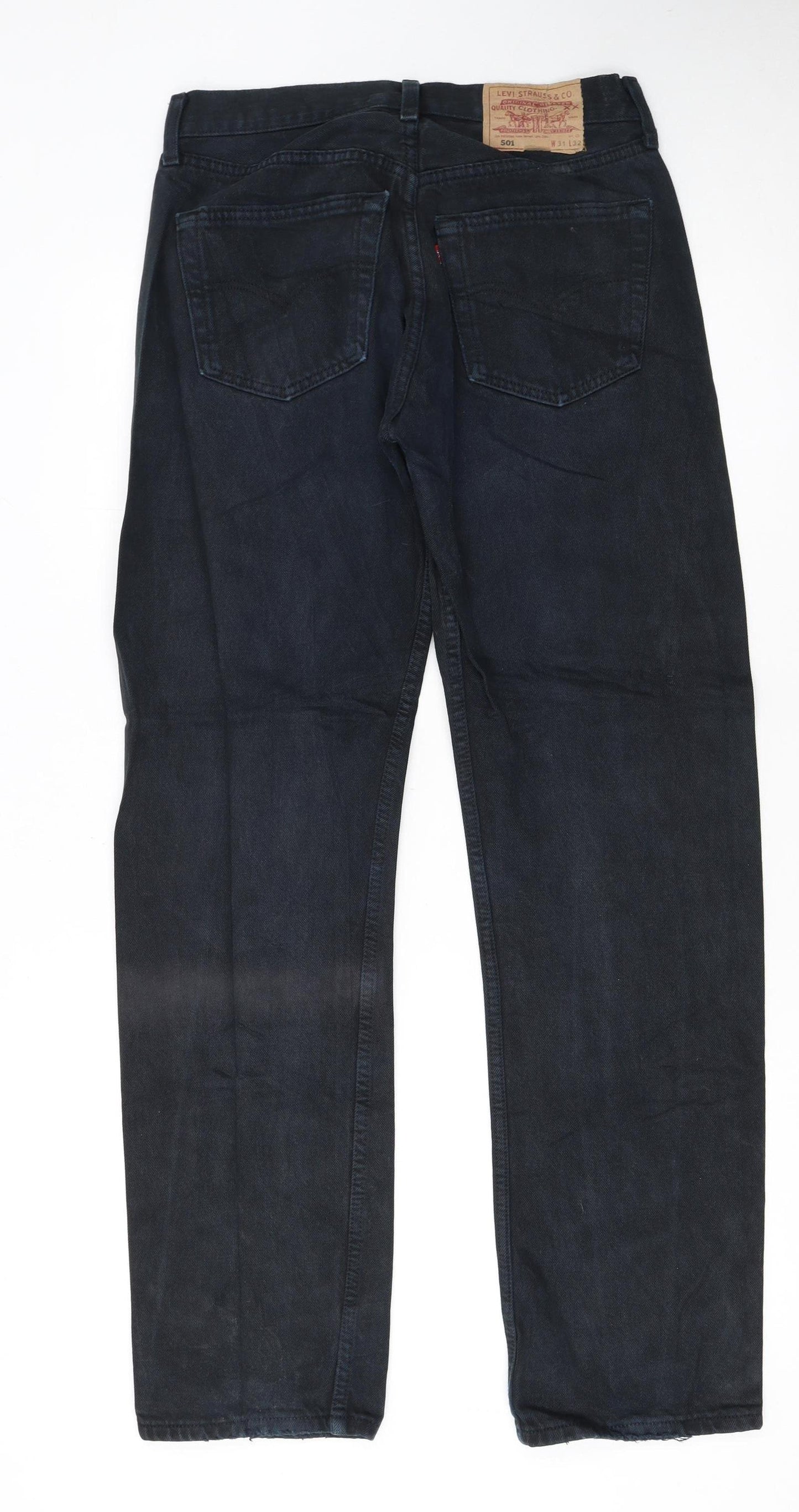 Levi's 501 Men's Blue Denim Straight Jeans W31 L32 Classic Fit