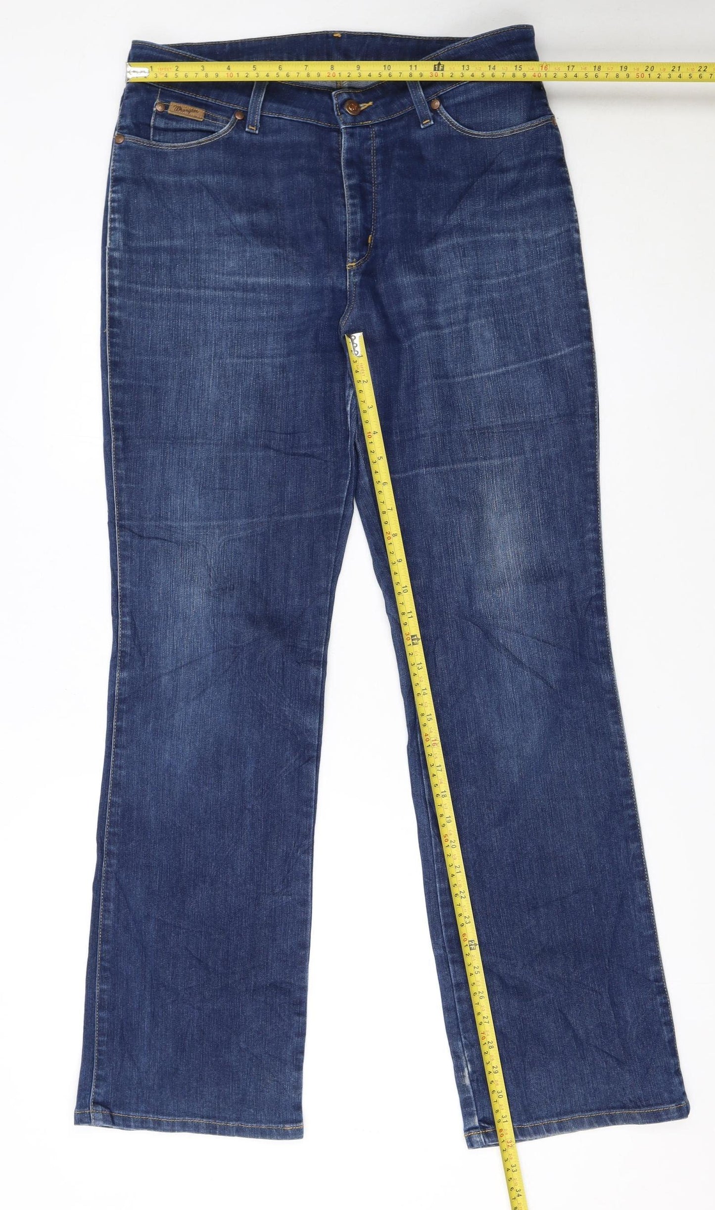 Wrangler Men's Blue Bootcut Regular Fit Jeans W33 L32