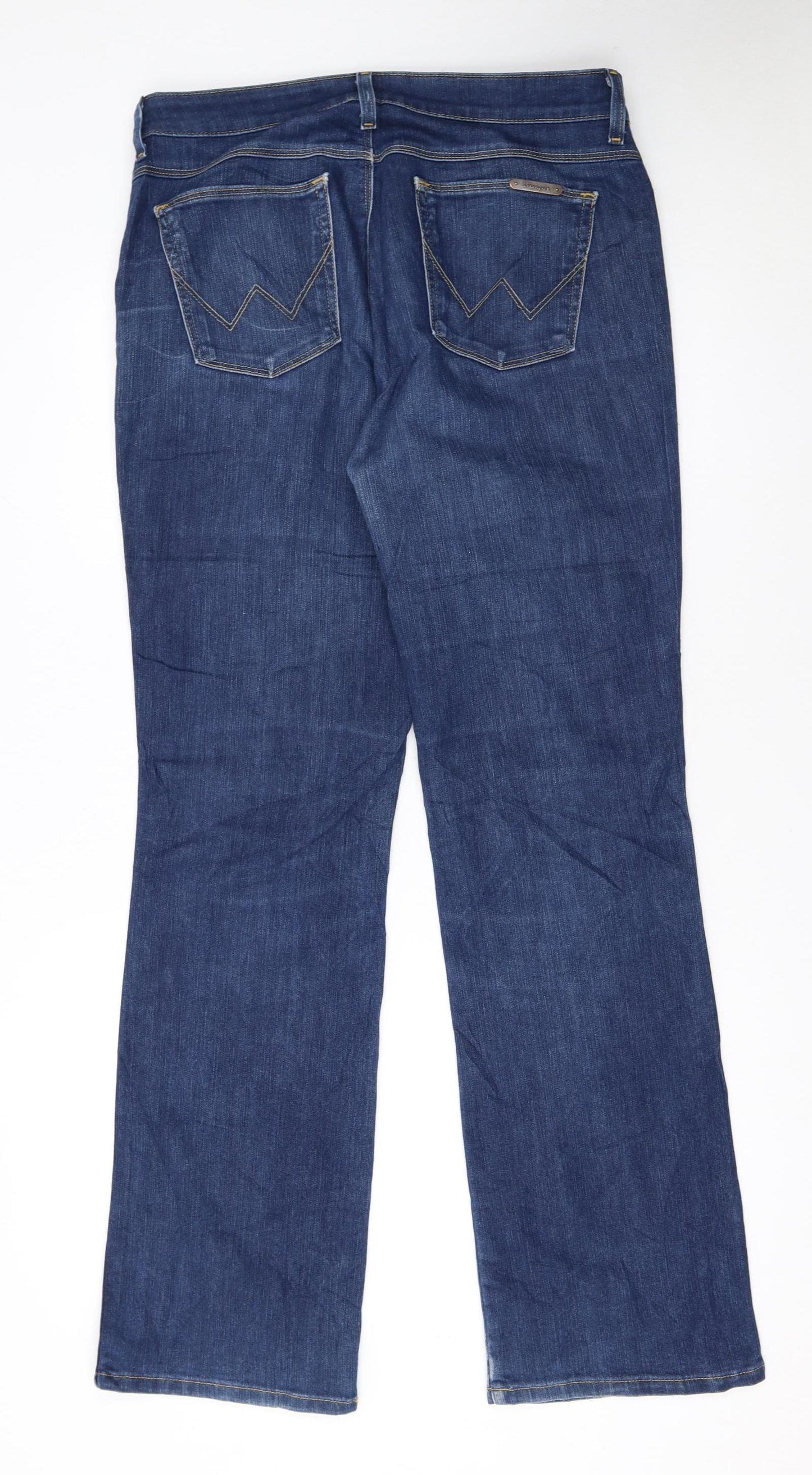 Wrangler Men's Blue Bootcut Regular Fit Jeans W33 L32