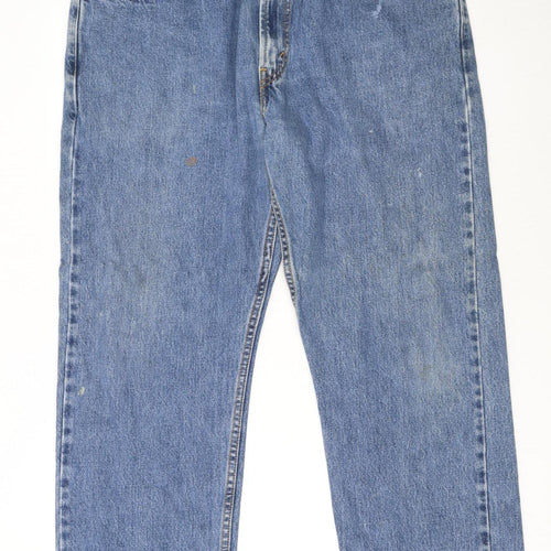 Levi's Men's Blue 505 Regular Fit Straight Leg Jeans 38W 30L