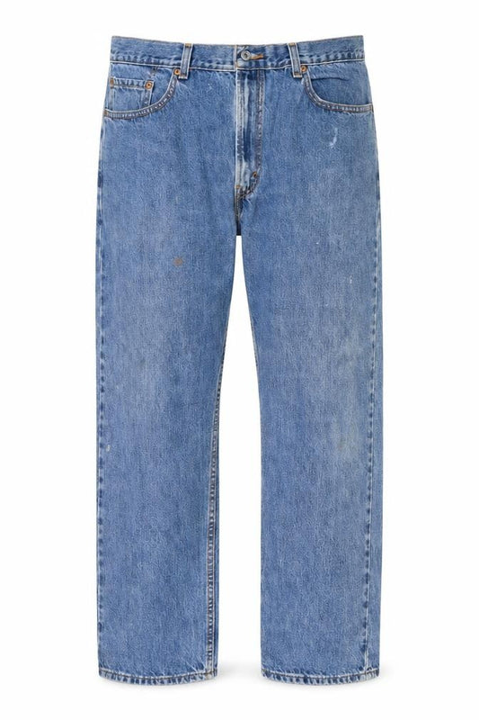 Levi's Men's Blue 505 Regular Fit Straight Leg Jeans 38W 30L