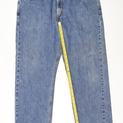 Levi's Men's Blue 505 Regular Fit Straight Leg Jeans 38W 30L