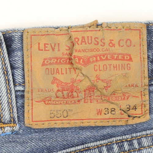 Levi’s 550 Men’s Blue Relaxed Fit Straight Leg Jeans W38 L34