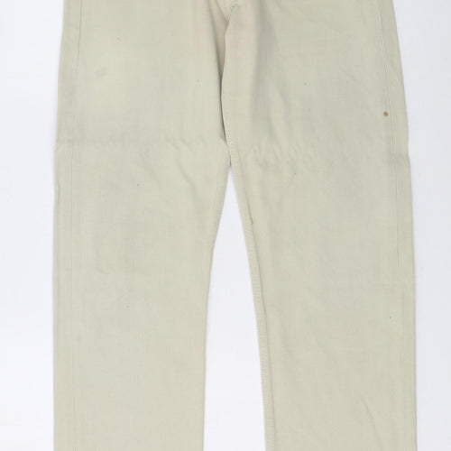 Levi's Men's Beige 501 Straight Jeans W32 L32 Classic Denim
