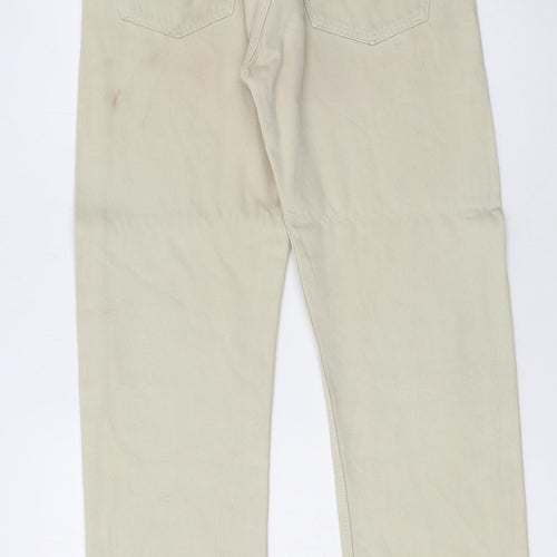 Levi's Men's Beige 501 Straight Jeans W32 L32 Classic Denim