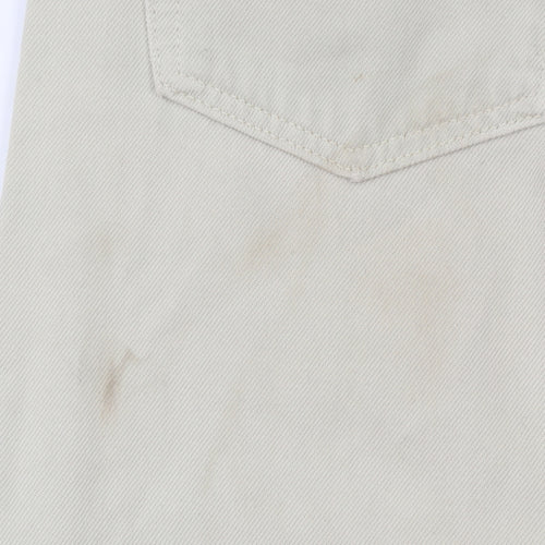 Levi's Men's Beige 501 Straight Jeans W32 L32 Classic Denim