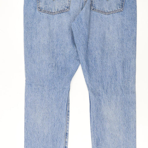 Levi’s 501 S Women Blue Distressed Straight Denim Jeans W32 L28