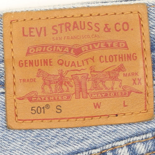 Levi’s 501 S Women Blue Distressed Straight Denim Jeans W32 L28