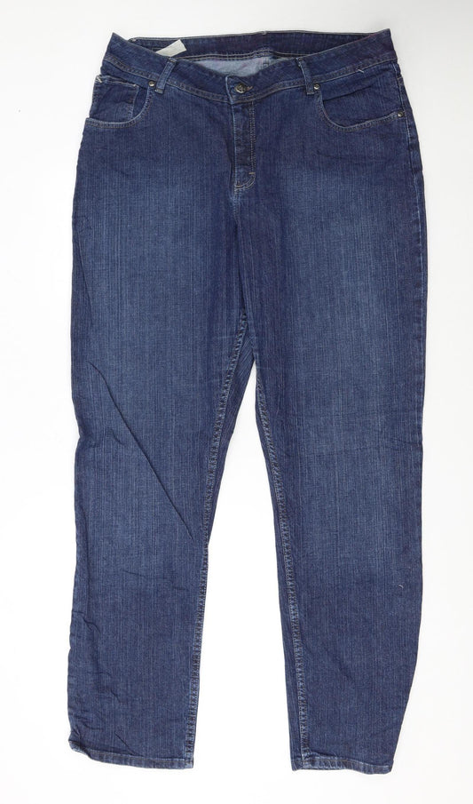 Lee Riders Women Blue 20 Plus Relaxed Straight Denim Jeans
