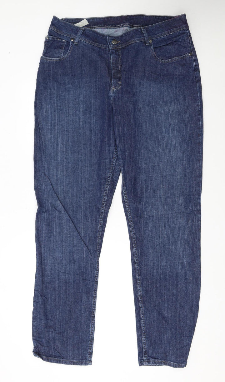 Lee Riders Women Blue 20 Plus Relaxed Straight Denim Jeans