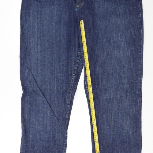 Lee Riders Women Blue 20 Plus Relaxed Straight Denim Jeans