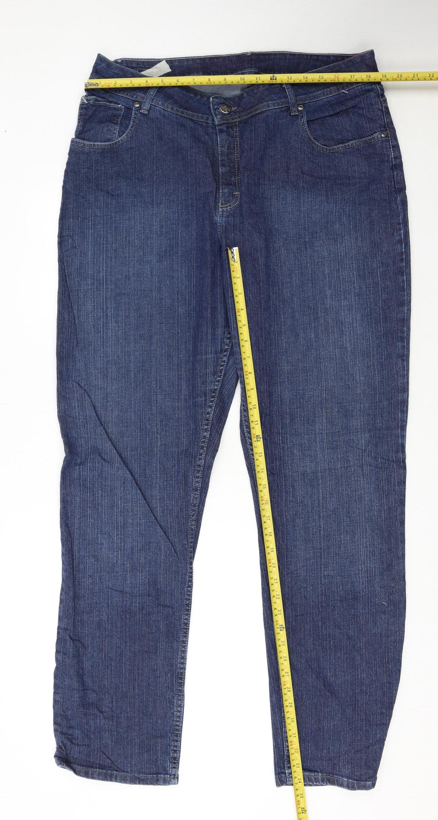 Lee Riders Women Blue 20 Plus Relaxed Straight Denim Jeans