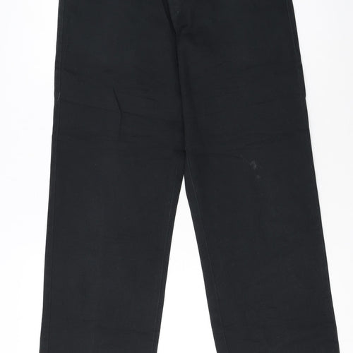 Dickies Women Black 26 Regular Chino Workwear Trousers