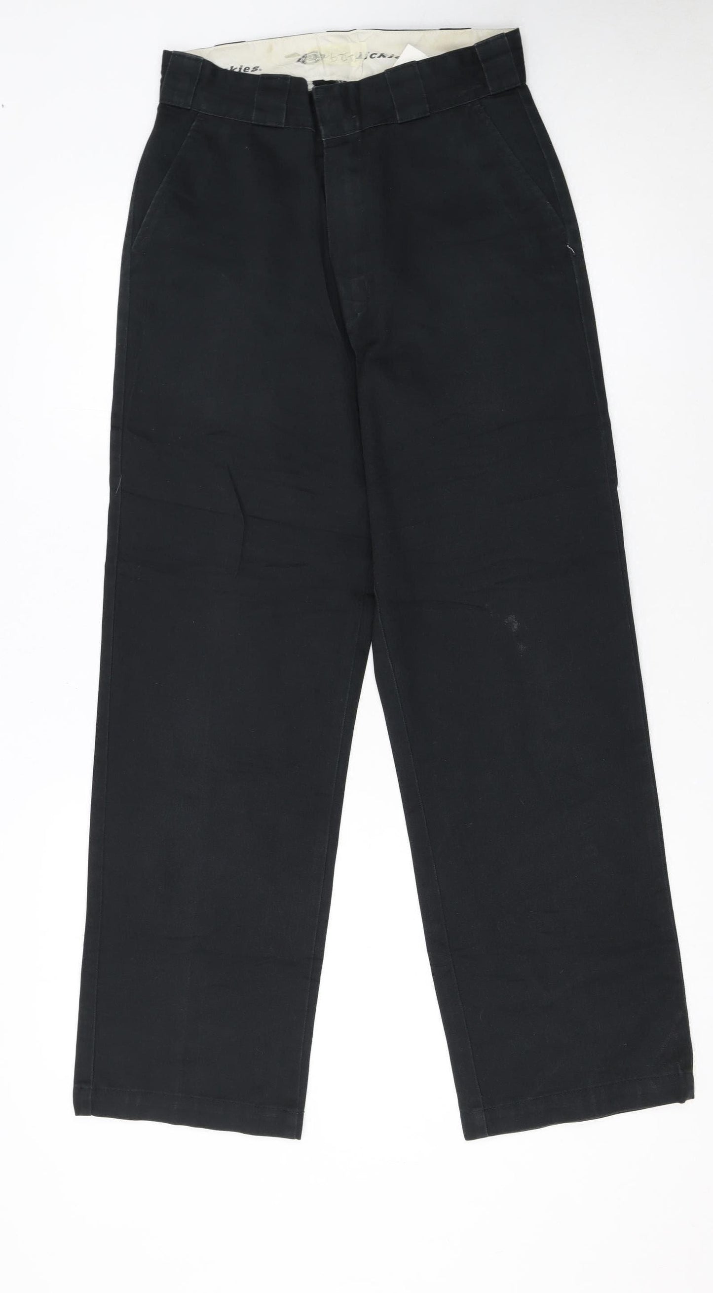 Dickies Women Black 26 Regular Chino Workwear Trousers