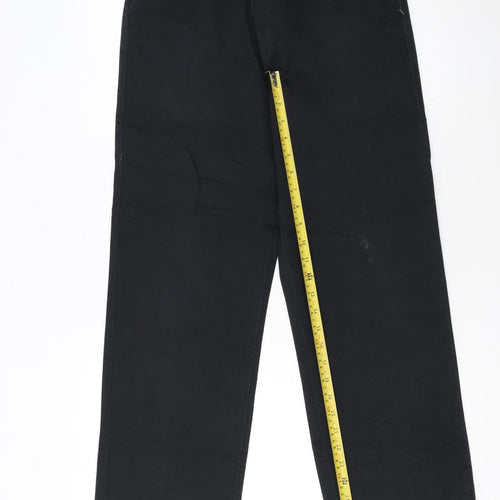 Dickies Women Black 26 Regular Chino Workwear Trousers