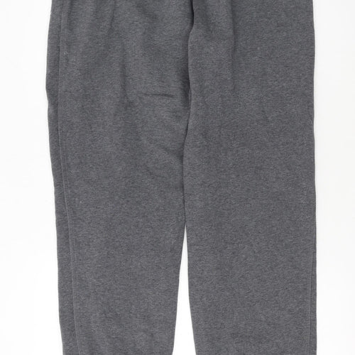 Nike Men's Grey Fleece Sweatpants M Regular Fit Athletic Trousers