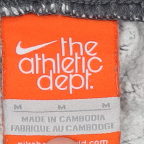 Nike Men's Grey Fleece Sweatpants M Regular Fit Athletic Trousers