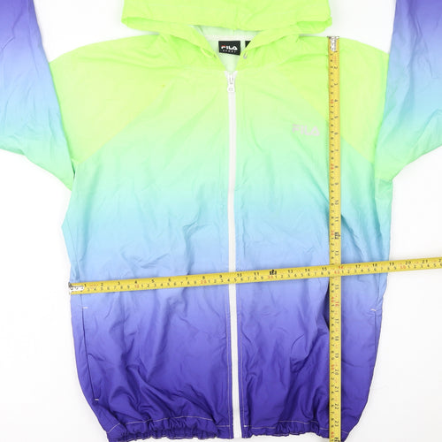 Fila Women’s Multicoloured XL Lightweight Hooded Windbreaker Jacket