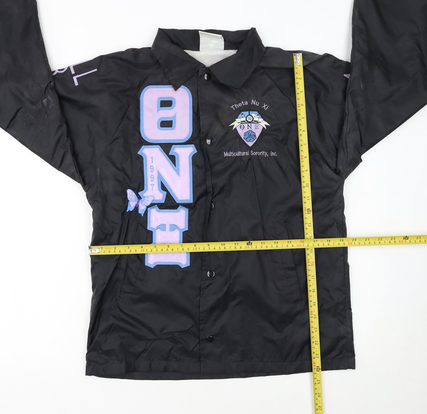 Augusta Sportswear Women's Black S Windbreaker Jacket with Letters and Pockets