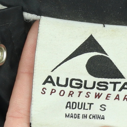 Augusta Sportswear Women's Black S Windbreaker Jacket with Letters and Pockets