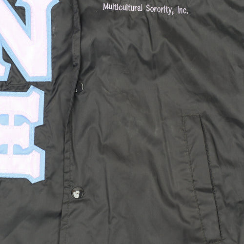 Augusta Sportswear Women's Black S Windbreaker Jacket with Letters and Pockets
