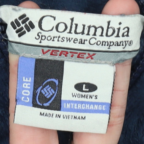 Columbia Women's Blue Fleece Interchange Jacket Size L