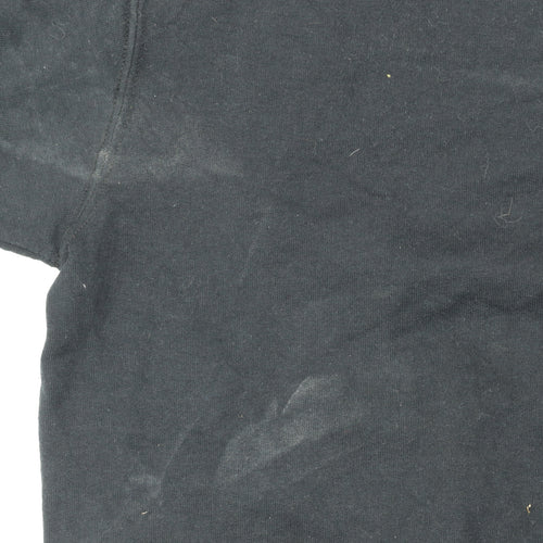 Fruit of the Loom Men's Black XL Crew Neck Pullover Sweatshirt