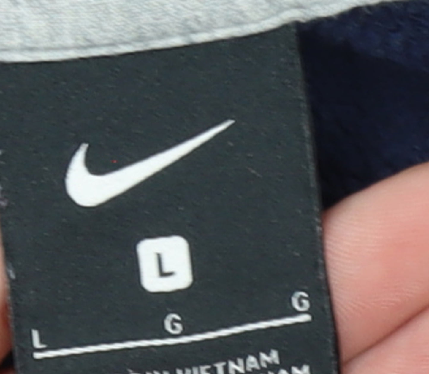 Nike Men's Blue Pullover Hoodie Size L Graphic Sportswear