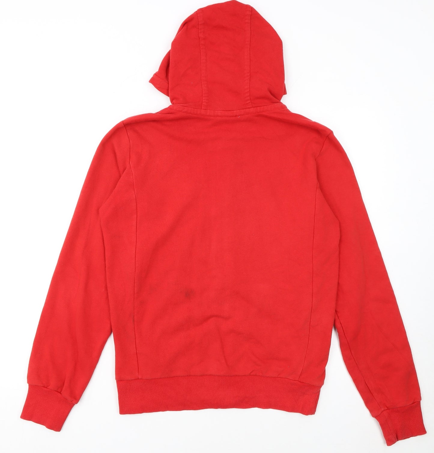 Nike Womens Red Full Zip Hoodie L 14/16 Sports Casual Sweatshirt