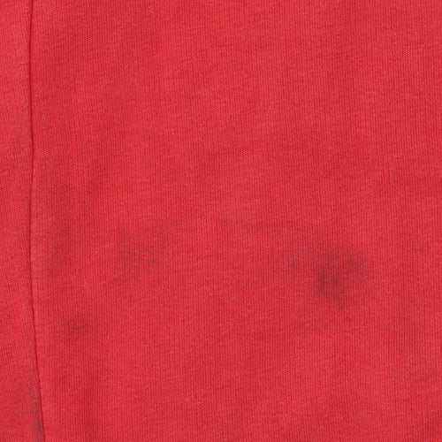 Nike Womens Red Full Zip Hoodie L 14/16 Sports Casual Sweatshirt