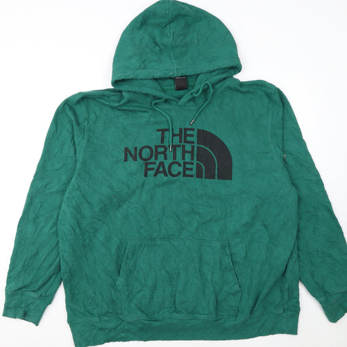 The North Face Mens Green 2XL Pullover Hoodie Outdoor Fleece
