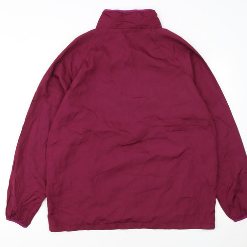CINEMA Womens Red Full Zip Windbreaker Jacket Size L