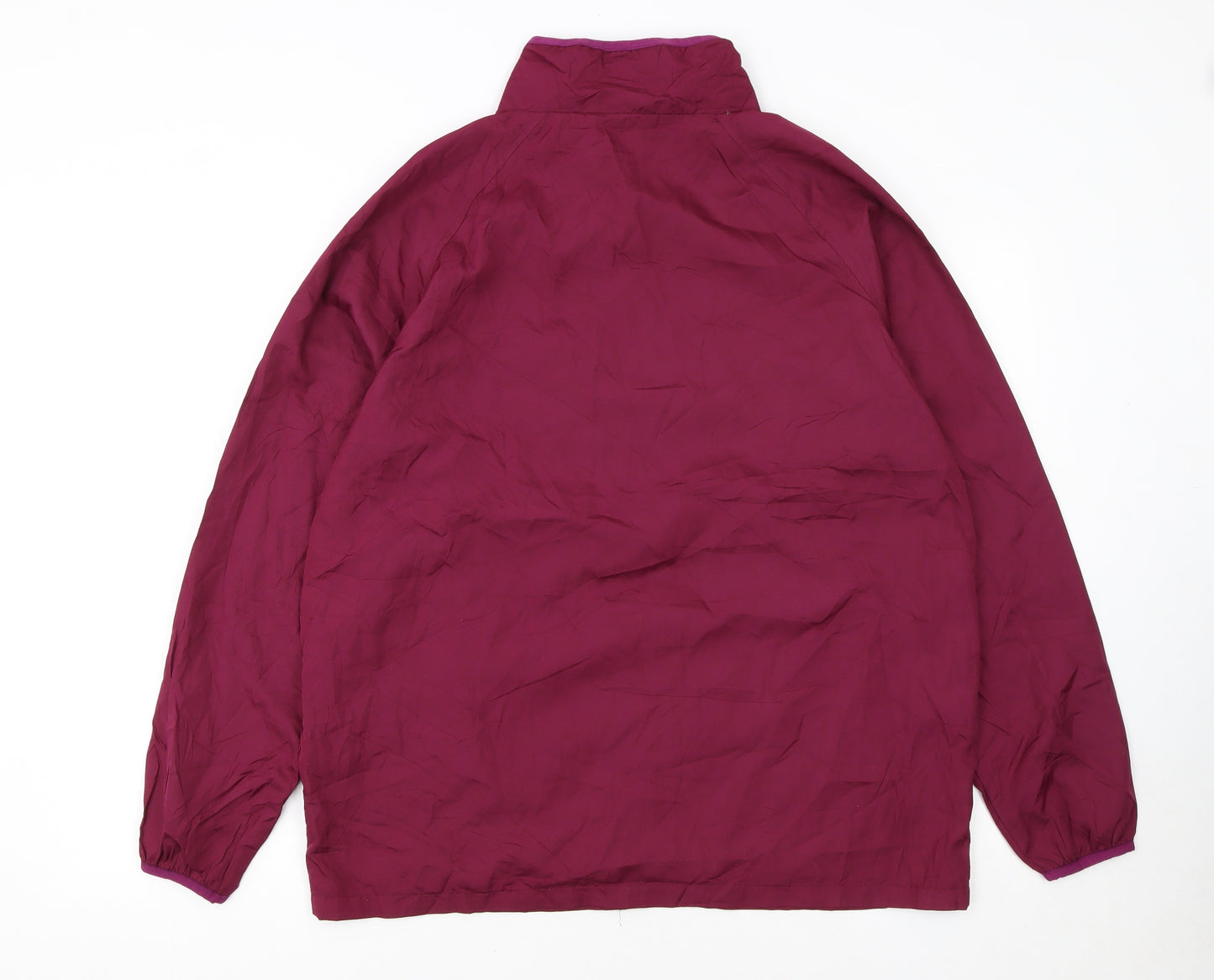 CINEMA Womens Red Full Zip Windbreaker Jacket Size L