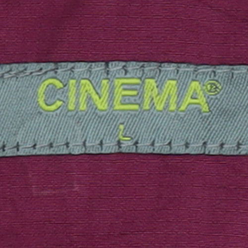 CINEMA Womens Red Full Zip Windbreaker Jacket Size L