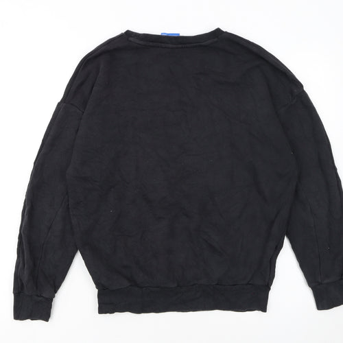 Adidas Womens Black Size 6 Crew Neck Pullover Sweatshirt
