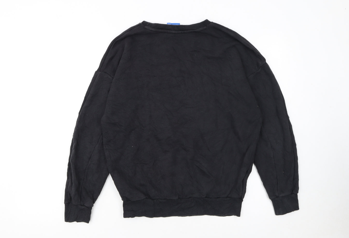 Adidas Womens Black Size 6 Crew Neck Pullover Sweatshirt
