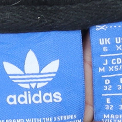 Adidas Womens Black Size 6 Crew Neck Pullover Sweatshirt