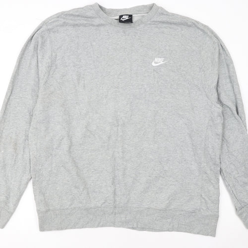 Nike Men's Grey XL Pullover Crew Neck Sweatshirt