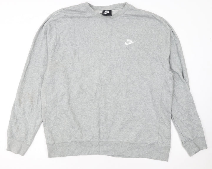 Nike Men's Grey XL Pullover Crew Neck Sweatshirt