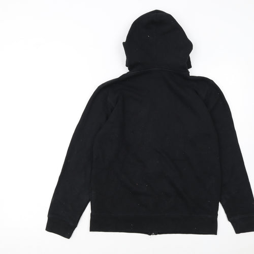 Champion Boys Black Full Zip Hoodie Size L Cotton Blend Athleticwear